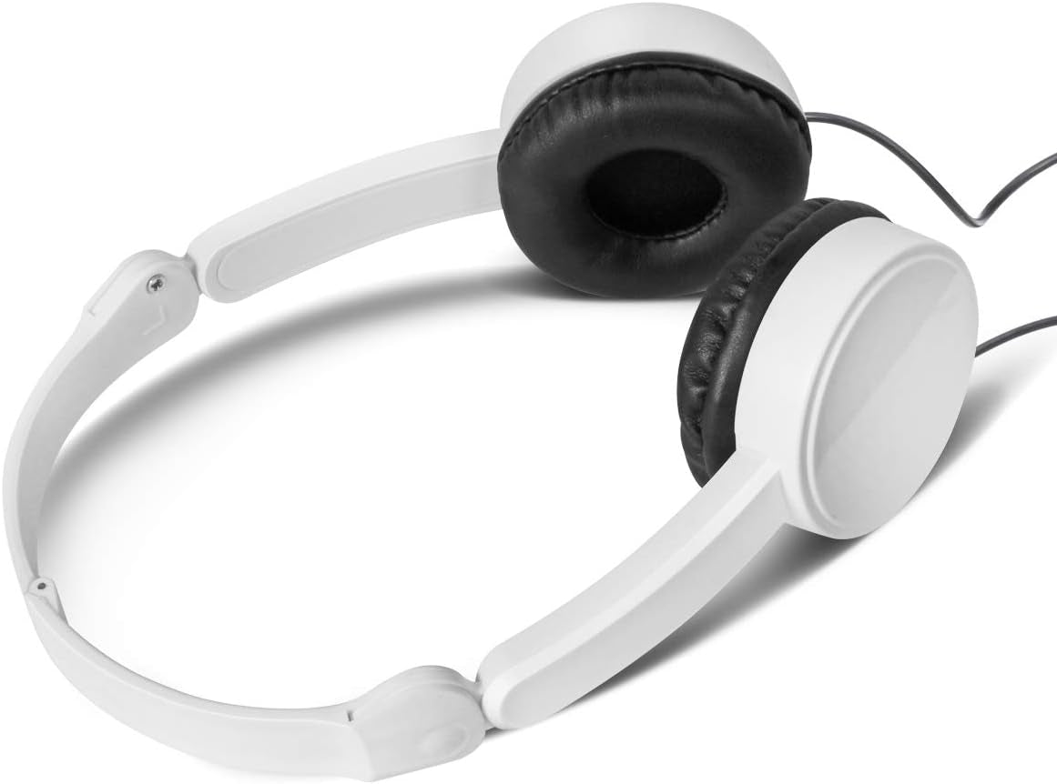 Wholesale Bulk Headphones Earbuds Classroom 5 Pack Headphones in Bulk SP-T05 White Multi Pack for Kids for School Back to School Adjustable Headsets for Students Children