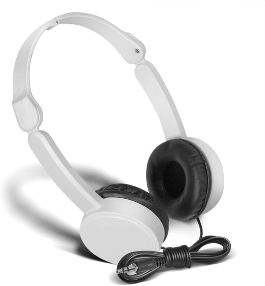 Wholesale Bulk Headphones Earbuds Classroom 5 Pack Headphones in Bulk SP-T05 White Multi Pack for Kids for School Back to School Adjustable Headsets for Students Children